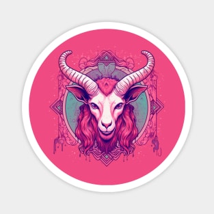 Pink Craft Cult Goat Magnet